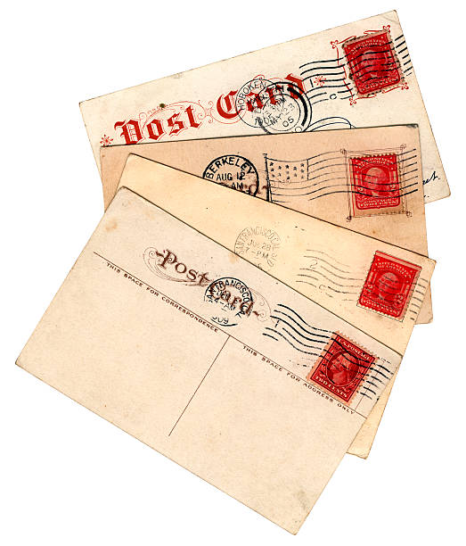 istock Group of American holiday postcards 157422249