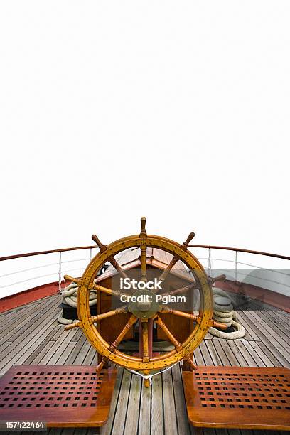 Foto de Barco Sterring Rodas e mais fotos de stock de Leme - Parte de Navio - Leme - Parte de Navio, Veículo Aquático, Capitão