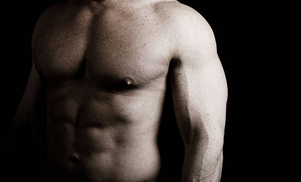 근육질의 상장형 of Bodybuilder 스톡 사진