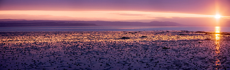 Wonderful sunsetpanorama at the sea.