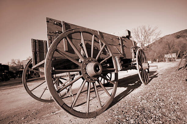 istock Sepia Toned Western Wagon 157423040