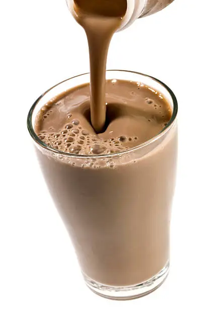 Photo of High Definition Chocolate Milkshake (or protein drink)
