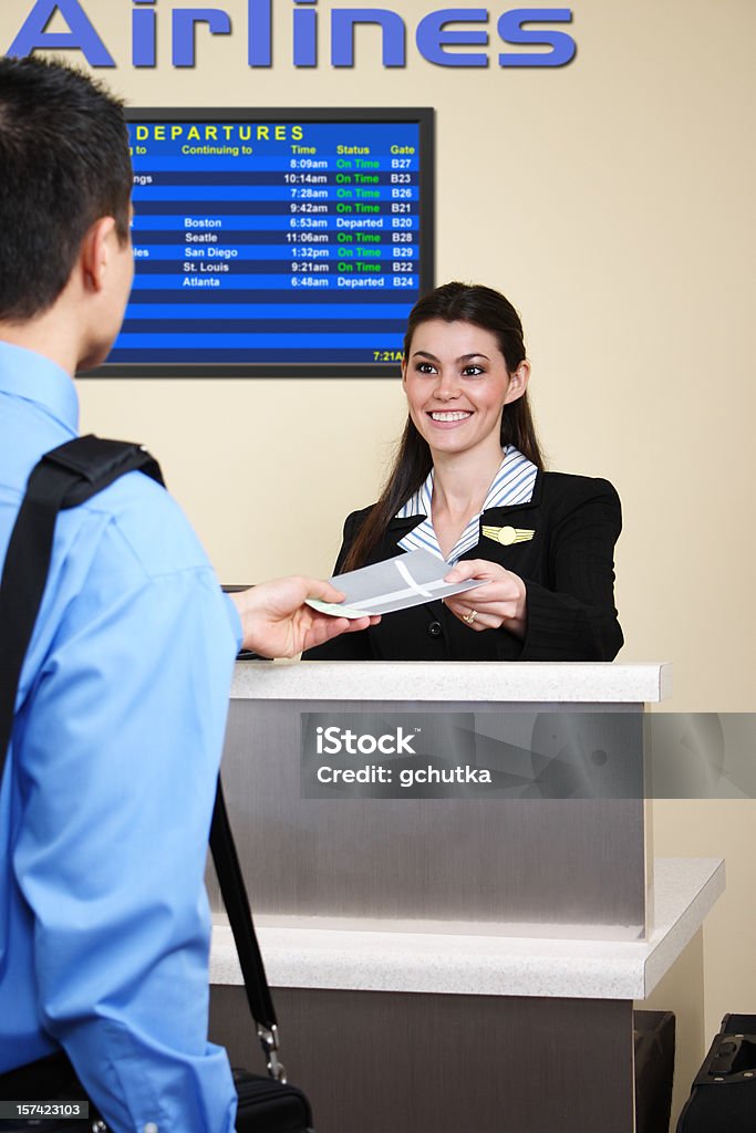 De Check-In - Royalty-free Cliente Foto de stock