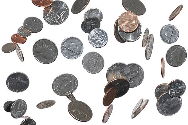 istock Change Falling From Sky, Heaven; Pennies, Dimes, Quarters, Nickles 157423207