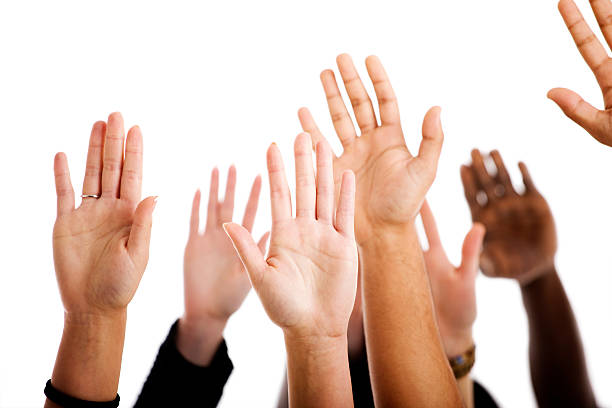 istock Show of hands 157423368