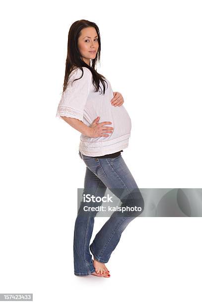 Schwangere Mädchen Stockfoto und mehr Bilder von Schwanger - Schwanger, Ganzkörperansicht, Stehen