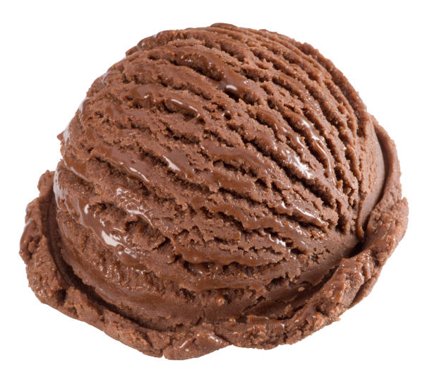 istock Delicious chocolate ice cream ball 157423475