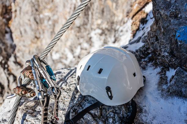 Climbing equipment and ferrata climbing in the Austrian Alps