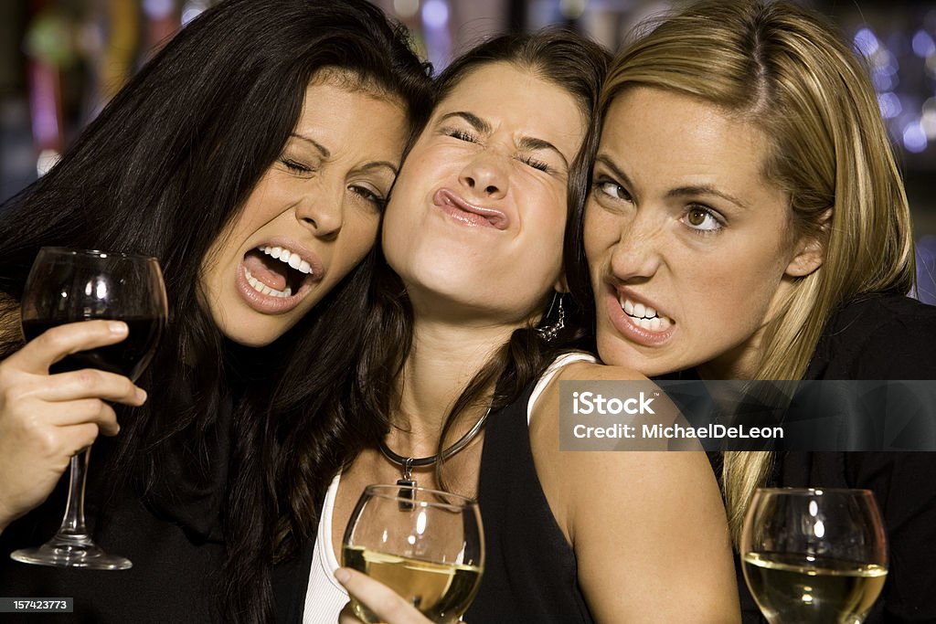 Senhoras fazendo rostos - Royalty-free Esquisito Foto de stock