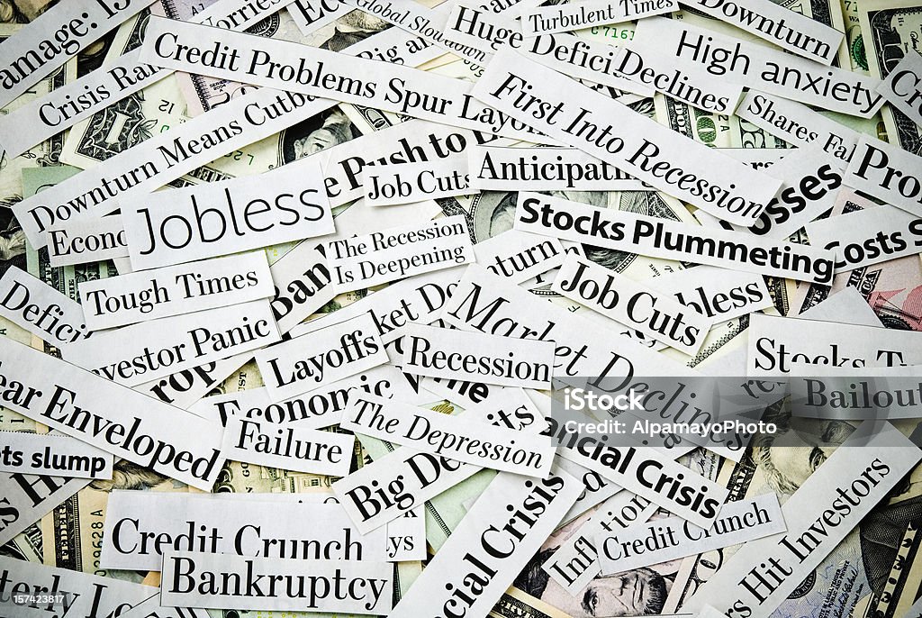 Pressionar economia notícias-XIX - Royalty-free Finanças Foto de stock