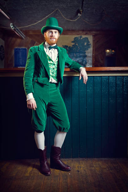 istock Irish Character / Leprechaun Standing in a Pub 157424072
