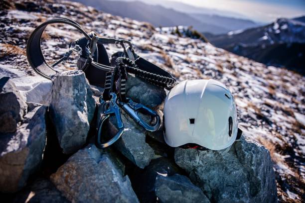 Climbing equipment and ferrata climbing in the Austrian Alps