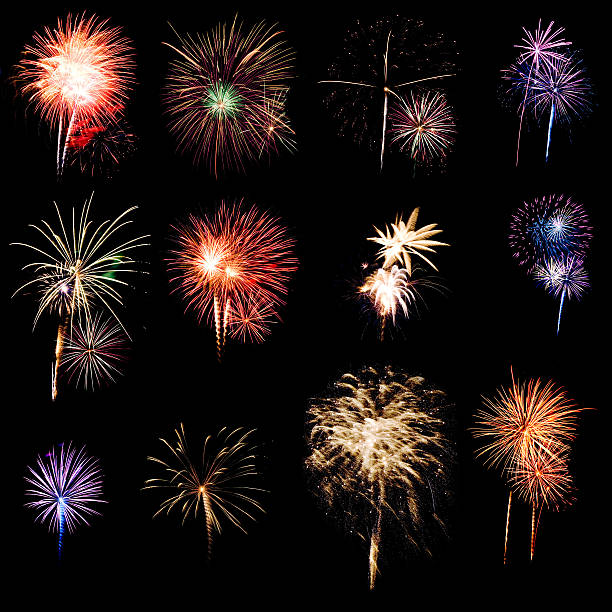 Fireworks Assortment stock photo