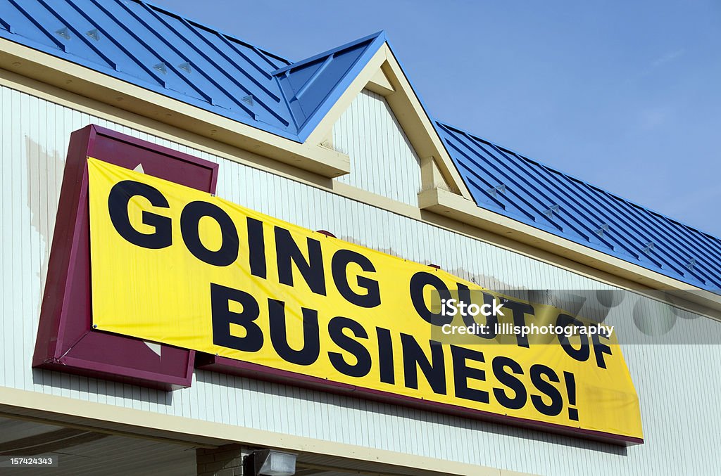 Going Out Of Business sinal - Royalty-free Going Out Of Business (expressão inglesa) Foto de stock