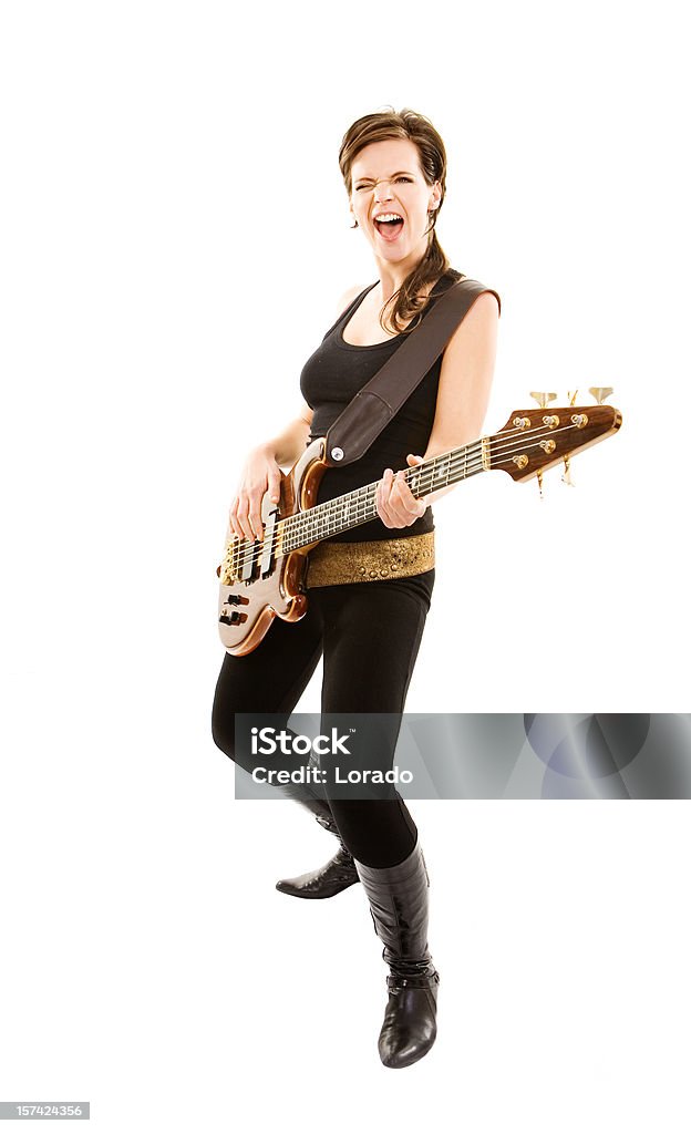 Mujer cantar - Foto de stock de Guitarra libre de derechos