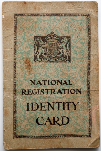 a British National Identity Card from the 1940's.