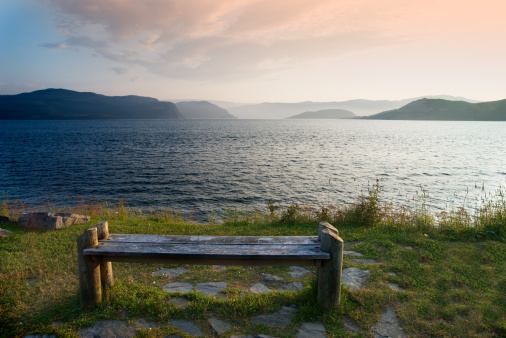 Paradise Bench. The photo was taken in the Gros Morne National Park, Newfoundland, Canada