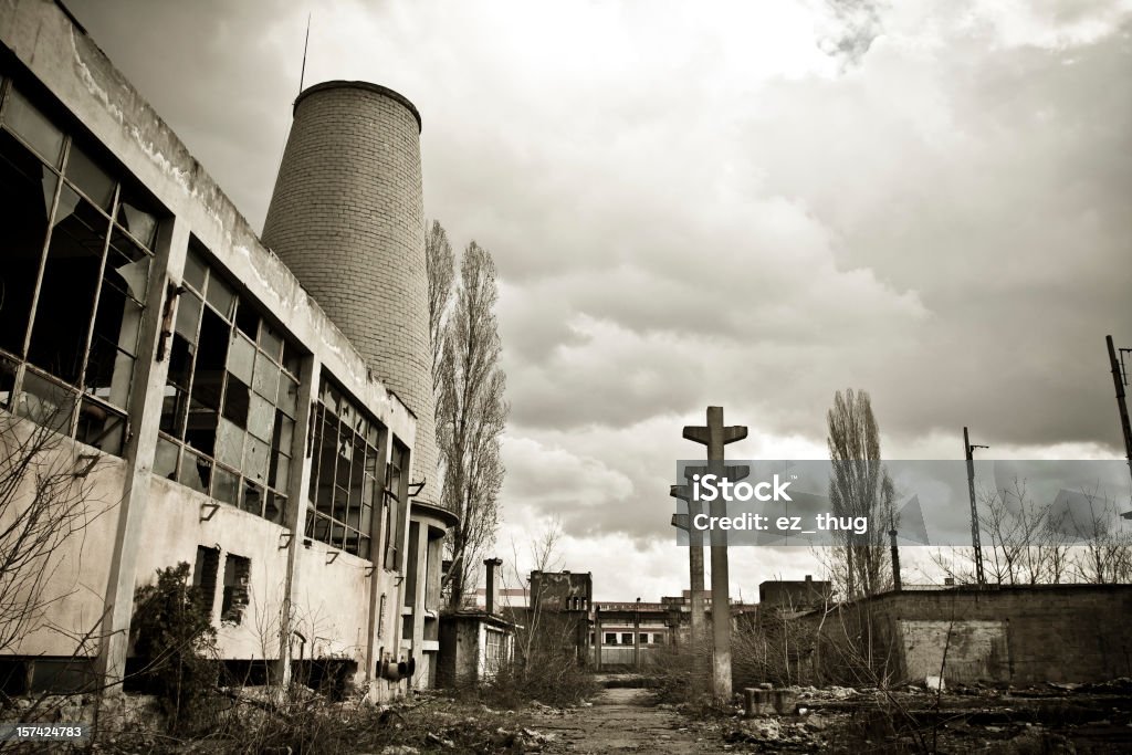 Verlassenen Industriegebäude - Lizenzfrei Architektur Stock-Foto