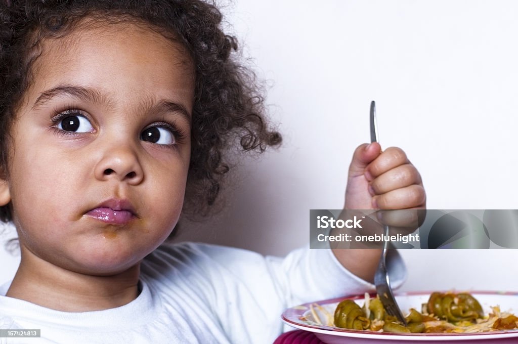 Criança comer o almoço - Royalty-free 12-15 Meses Foto de stock