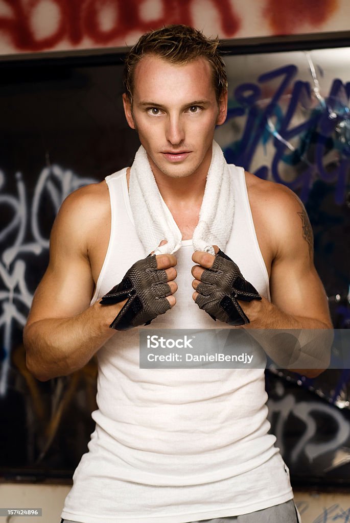 Street Fighter A Russian street fighter. Adult Stock Photo