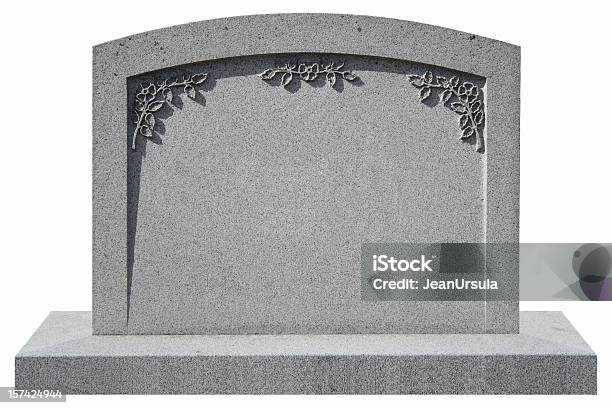 Tombstone Stock Photo - Download Image Now - Tombstone, Cut Out, Grave
