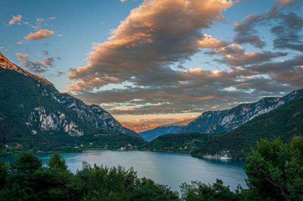 istock Sunset view on Lago di Ledro 1574259442