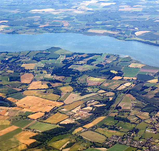 istock Aerial view English countryside 157426558