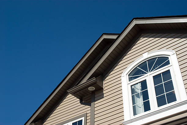 casa de twin peaks - siding house plastic roof - fotografias e filmes do acervo