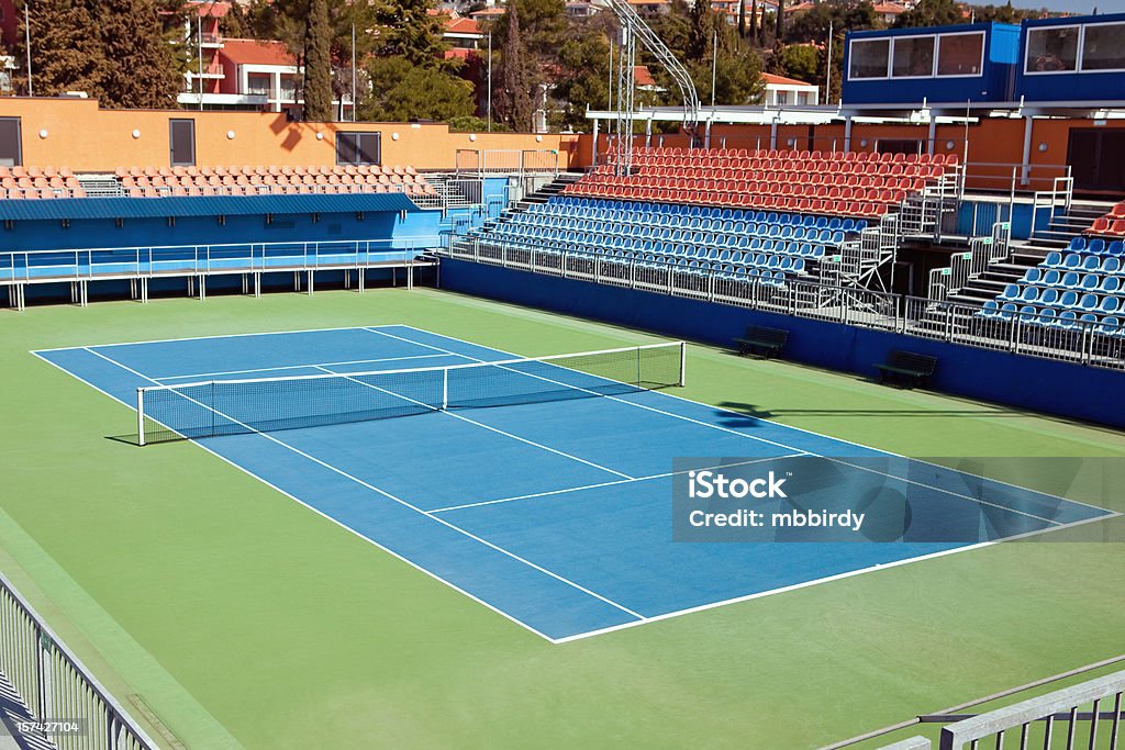 Twardy kort tenisowy - Zbiór zdjęć royalty-free (Tenis)