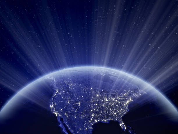 istock World at Night - North America 157427160