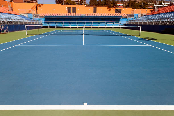 istock Tennis hard court 157427271