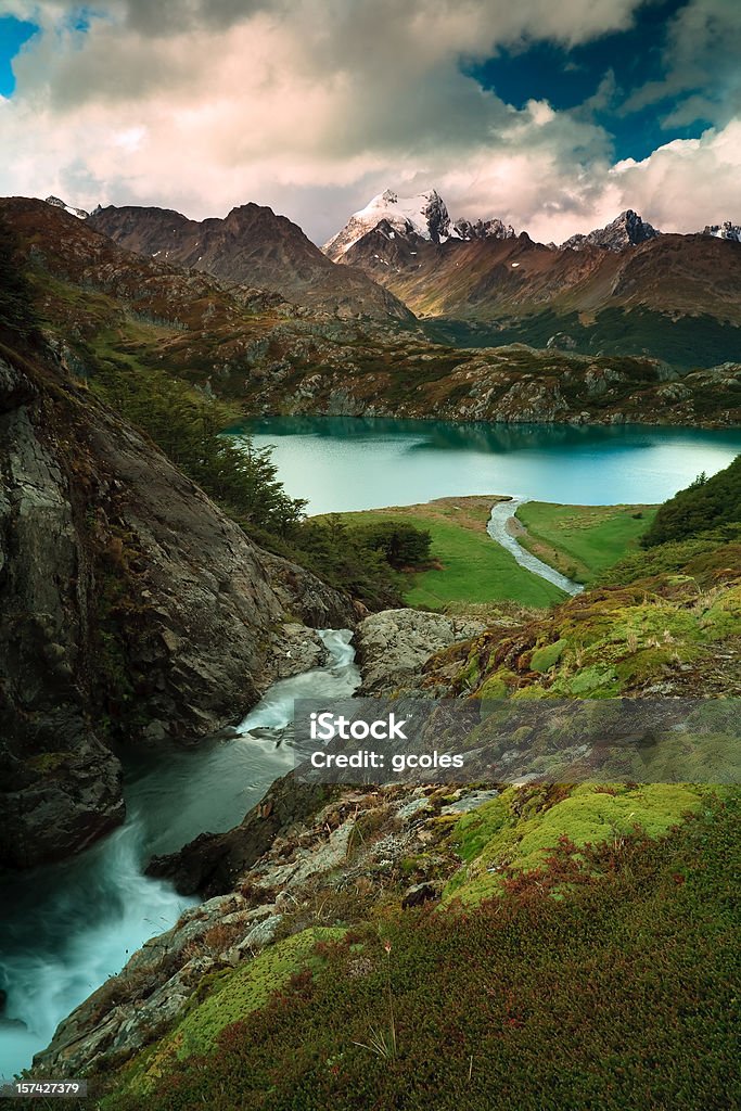 Walking Lagoon  Ushuaia Stock Photo