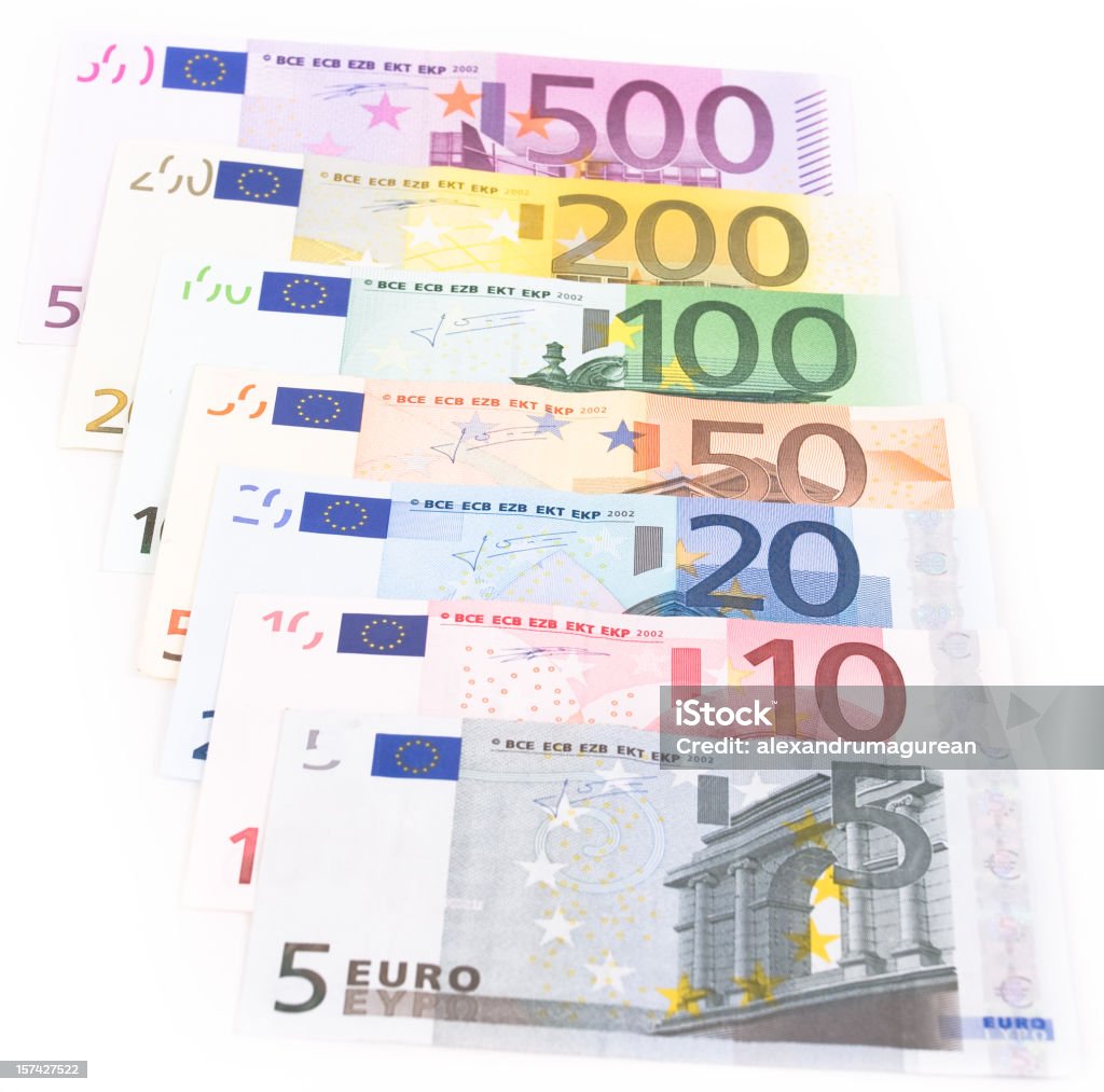 Euro-Banknoten - Lizenzfrei Euro-Geldschein Stock-Foto