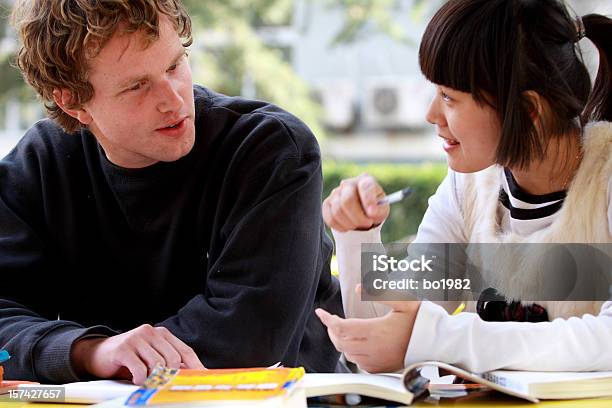 Learning Chinese Stock Photo - Download Image Now - Discussion, Real People, Talking