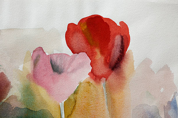 tło kolorowy czerwony i różowy sztuka tło. - tulipan obrazy zdjęcia i obrazy z banku zdjęć