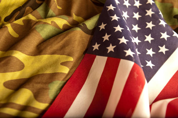 istock American Flag and Camoflage (Series) 157427867