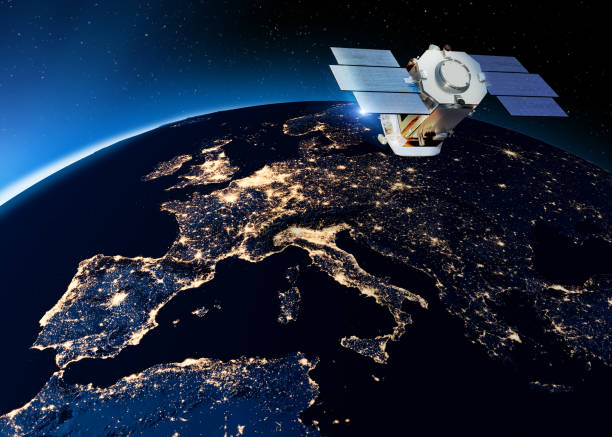 istock Physical map of Mediterranean and Central Europe. CloudSat is an observation satellite, It uses radar to measure the properties of clouds 1574280372