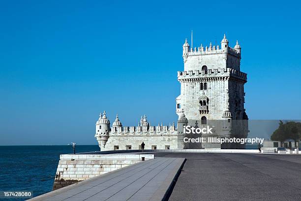 Torre Di Belém A Lisbona - Fotografie stock e altre immagini di Torre di Belém - Torre di Belém, Città di Lisbona, Monumento
