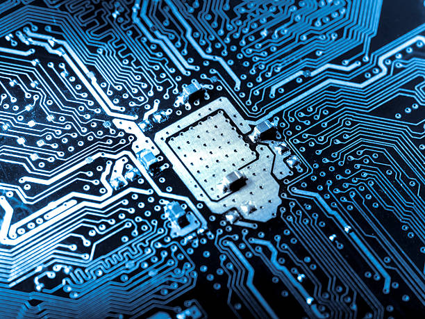 Computer circuit board Technology motherboard closeup transistor stock pictures, royalty-free photos & images