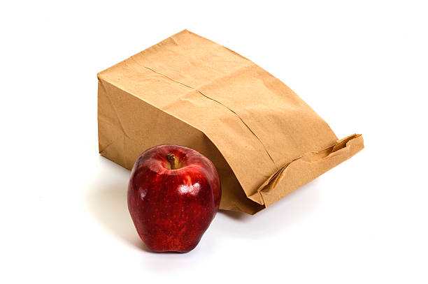 istock Frugal paper bag lunch 157428150