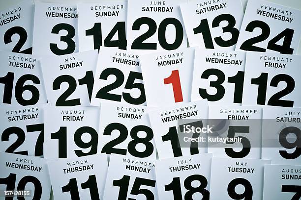 Calendar Stock Photo - Download Image Now - Calendar, Page, Day