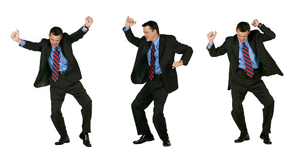 istock Excited  Businessman Dancing 157428239