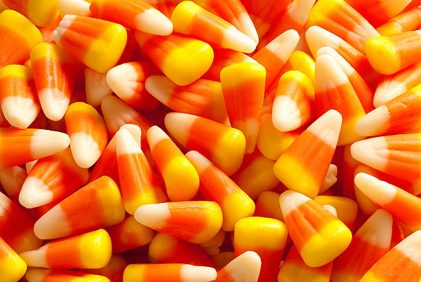 Candy Corn For Halloween Trick or Treat  candy corn stock pictures, royalty-free photos & images
