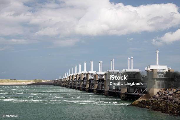 Oosterscheldedam - zdjęcia stockowe i więcej obrazów Eastern Scheldt Barrier - Eastern Scheldt Barrier, Delta rzeki, Fala sztormowa