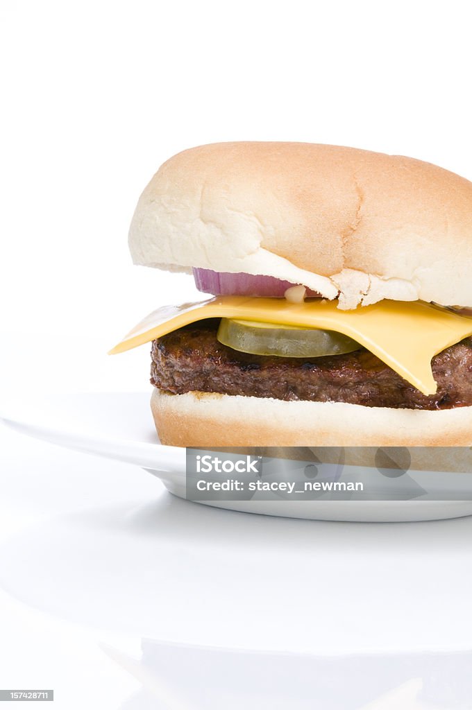 All Dressed Cheeseburger  American Culture Stock Photo