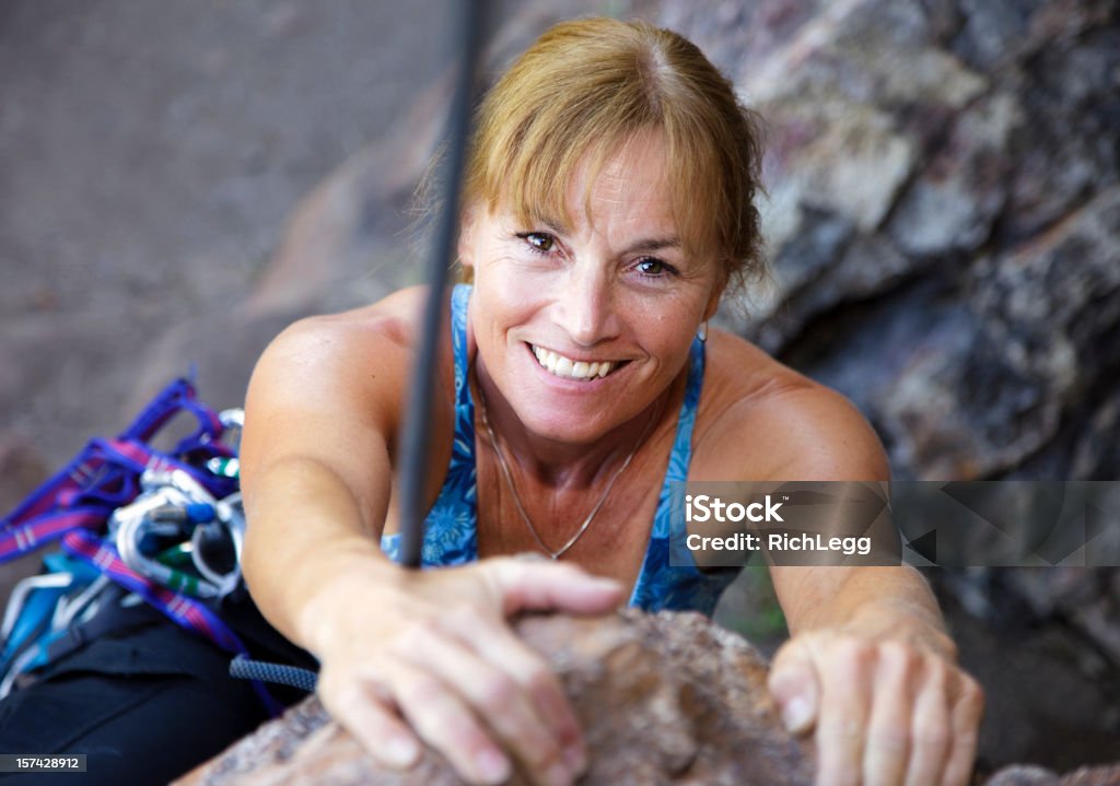 Mulher de alpinista - Royalty-free Mulheres Foto de stock
