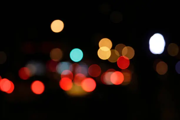 Photo of defocused light dots