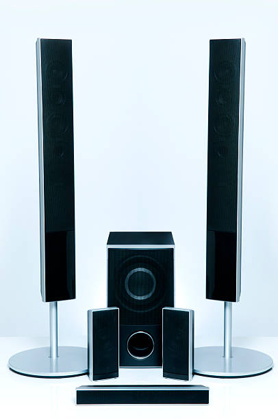 объёмный звук ораторов - five objects audio стоковые фото и изображения