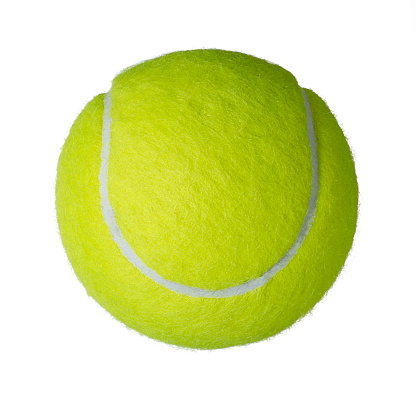 high res isolated tennis ball