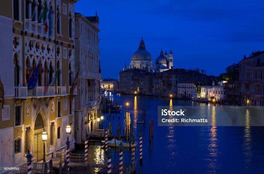 Wenecja. Grand Canal w Zmierzch. Włochy. - Zbiór zdjęć royalty-free (Architektura)